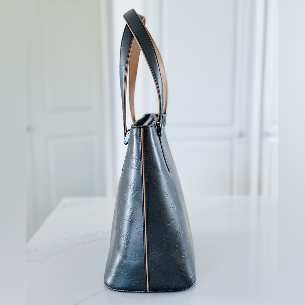 Dark Gray Louis Vuitton Monogram Mat Stockton Tote Bag - Picture 5 of 15